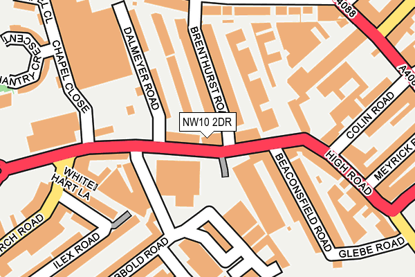 NW10 2DR map - OS OpenMap – Local (Ordnance Survey) NW10 2DR map - OS OpenMap – Local (Ordnance Survey)
