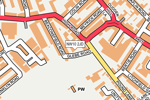 NW10 2JD map - OS OpenMap – Local (Ordnance Survey) NW10 2JD map - OS OpenMap – Local (Ordnance Survey)