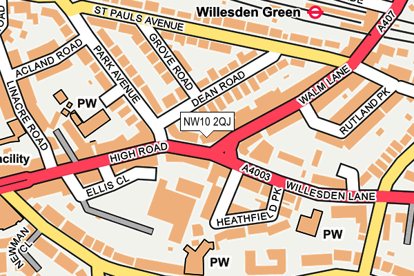 NW10 2QJ map - OS OpenMap – Local (Ordnance Survey) NW10 2QJ map - OS OpenMap – Local (Ordnance Survey)