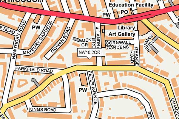 NW10 2QR map - OS OpenMap – Local (Ordnance Survey) NW10 2QR map - OS OpenMap – Local (Ordnance Survey)