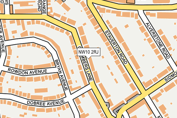 NW10 2RJ map - OS OpenMap – Local (Ordnance Survey) NW10 2RJ map - OS OpenMap – Local (Ordnance Survey)