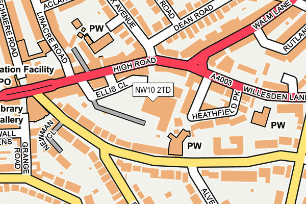 NW10 2TD map - OS OpenMap – Local (Ordnance Survey) NW10 2TD map - OS OpenMap – Local (Ordnance Survey)