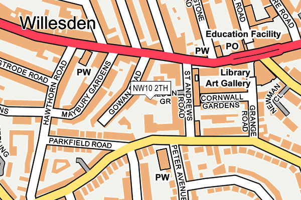 NW10 2TH map - OS OpenMap – Local (Ordnance Survey) NW10 2TH map - OS OpenMap – Local (Ordnance Survey)