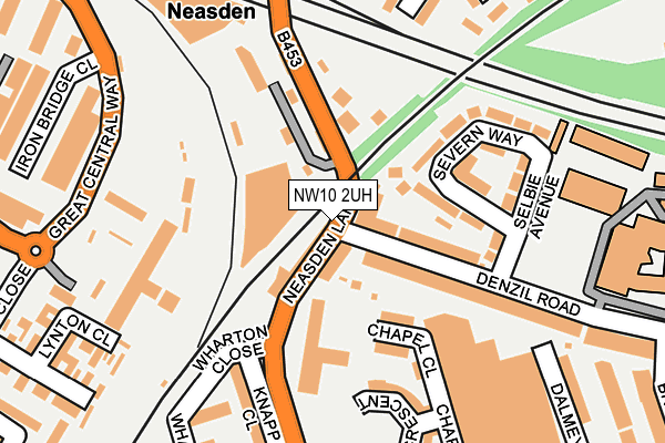 NW10 2UH map - OS OpenMap – Local (Ordnance Survey) NW10 2UH map - OS OpenMap – Local (Ordnance Survey)