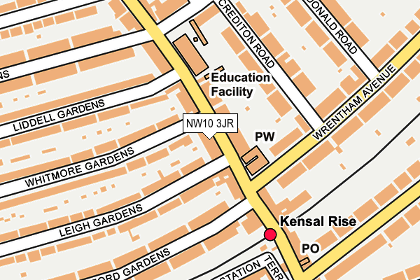 NW10 3JR map - OS OpenMap – Local (Ordnance Survey) NW10 3JR map - OS OpenMap – Local (Ordnance Survey)