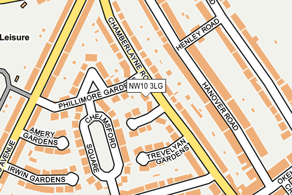 NW10 3LG map - OS OpenMap – Local (Ordnance Survey) NW10 3LG map - OS OpenMap – Local (Ordnance Survey)