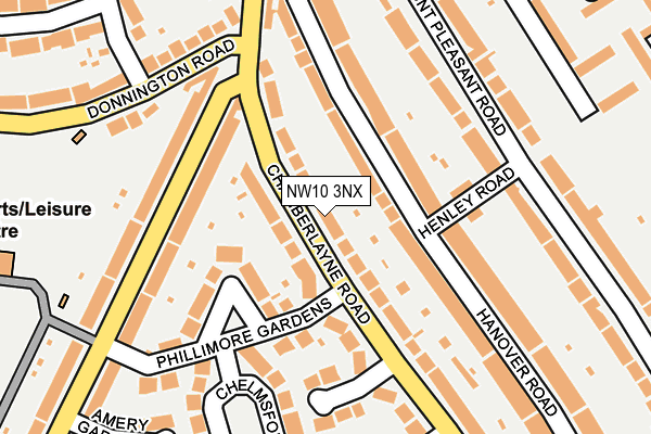 NW10 3NX map - OS OpenMap – Local (Ordnance Survey) NW10 3NX map - OS OpenMap – Local (Ordnance Survey)