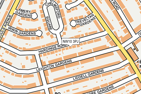 NW10 3PJ map - OS OpenMap – Local (Ordnance Survey) NW10 3PJ map - OS OpenMap – Local (Ordnance Survey)