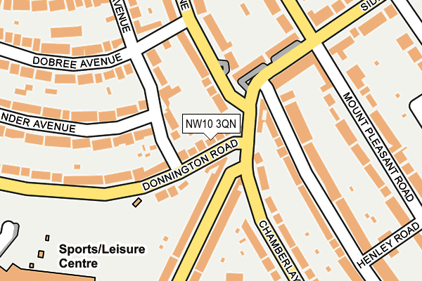 NW10 3QN map - OS OpenMap – Local (Ordnance Survey) NW10 3QN map - OS OpenMap – Local (Ordnance Survey)