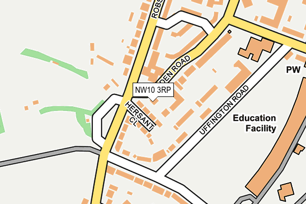 NW10 3RP map - OS OpenMap – Local (Ordnance Survey) NW10 3RP map - OS OpenMap – Local (Ordnance Survey)