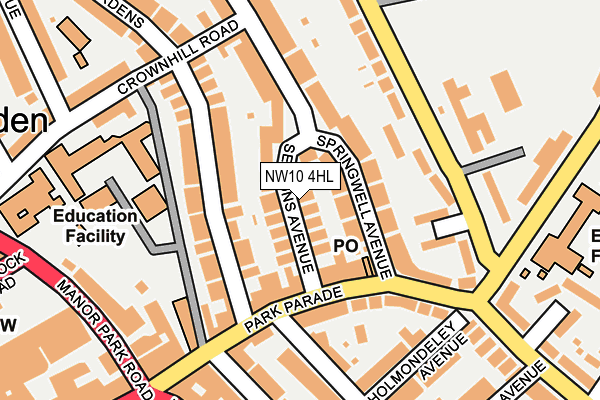 NW10 4HL map - OS OpenMap – Local (Ordnance Survey) NW10 4HL map - OS OpenMap – Local (Ordnance Survey)