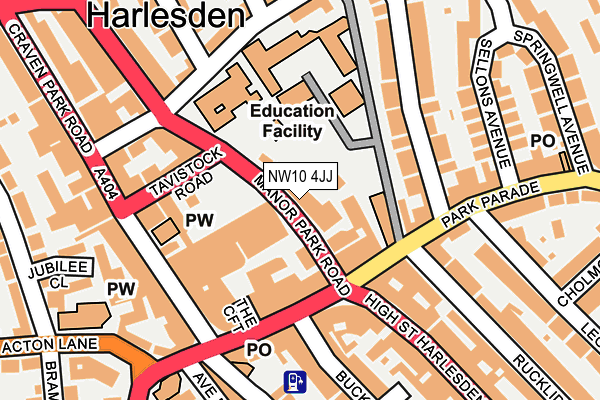 NW10 4JJ map - OS OpenMap – Local (Ordnance Survey) NW10 4JJ map - OS OpenMap – Local (Ordnance Survey)