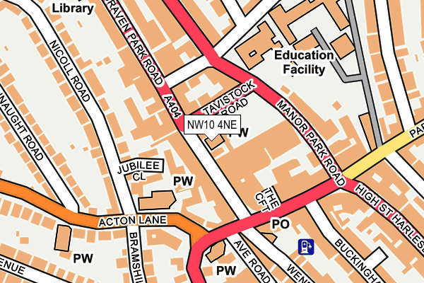 NW10 4NE map - OS OpenMap – Local (Ordnance Survey) NW10 4NE map - OS OpenMap – Local (Ordnance Survey)