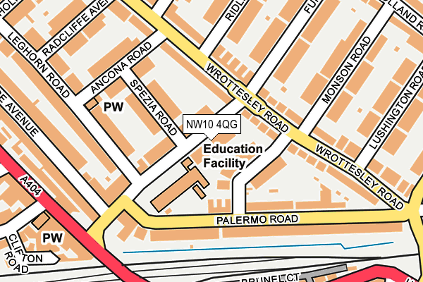 NW10 4QG map - OS OpenMap – Local (Ordnance Survey) NW10 4QG map - OS OpenMap – Local (Ordnance Survey)