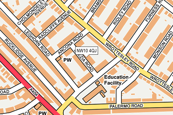 NW10 4QJ map - OS OpenMap – Local (Ordnance Survey) NW10 4QJ map - OS OpenMap – Local (Ordnance Survey)