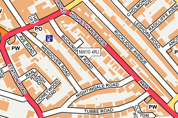 NW10 4RJ map - OS OpenMap – Local (Ordnance Survey) NW10 4RJ map - OS OpenMap – Local (Ordnance Survey)