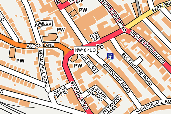 NW10 4UQ map - OS OpenMap – Local (Ordnance Survey) NW10 4UQ map - OS OpenMap – Local (Ordnance Survey)