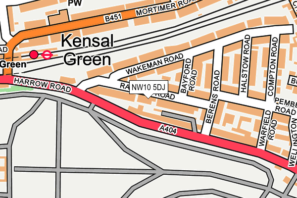 NW10 5DJ map - OS OpenMap – Local (Ordnance Survey) NW10 5DJ map - OS OpenMap – Local (Ordnance Survey)