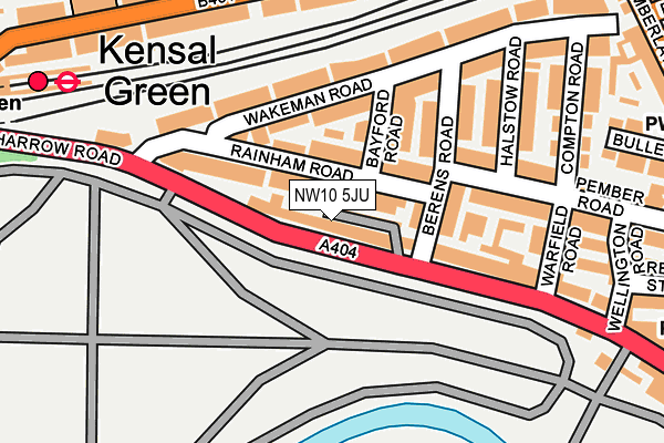 NW10 5JU map - OS OpenMap – Local (Ordnance Survey) NW10 5JU map - OS OpenMap – Local (Ordnance Survey)