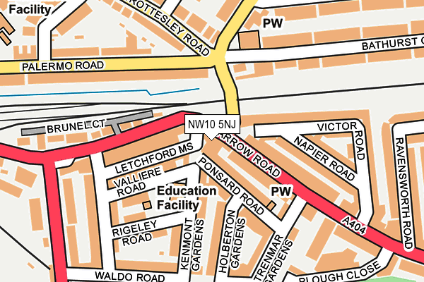 NW10 5NJ map - OS OpenMap – Local (Ordnance Survey) NW10 5NJ map - OS OpenMap – Local (Ordnance Survey)
