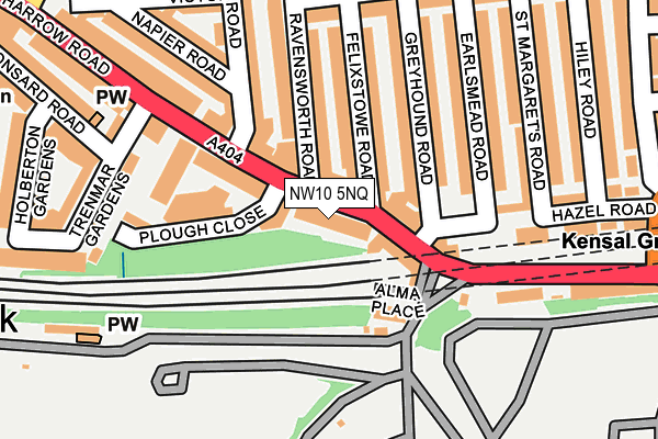 NW10 5NQ map - OS OpenMap – Local (Ordnance Survey) NW10 5NQ map - OS OpenMap – Local (Ordnance Survey)