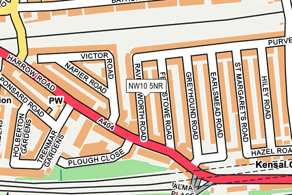 NW10 5NR map - OS OpenMap – Local (Ordnance Survey) NW10 5NR map - OS OpenMap – Local (Ordnance Survey)