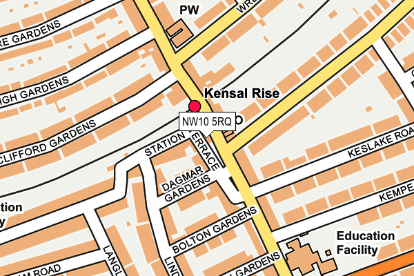 NW10 5RQ map - OS OpenMap – Local (Ordnance Survey) NW10 5RQ map - OS OpenMap – Local (Ordnance Survey)