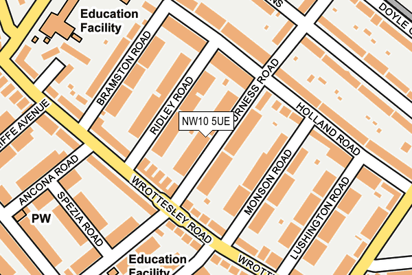 NW10 5UE map - OS OpenMap – Local (Ordnance Survey) NW10 5UE map - OS OpenMap – Local (Ordnance Survey)