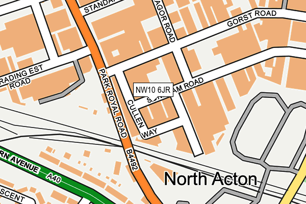 NW10 6JR map - OS OpenMap – Local (Ordnance Survey) NW10 6JR map - OS OpenMap – Local (Ordnance Survey)