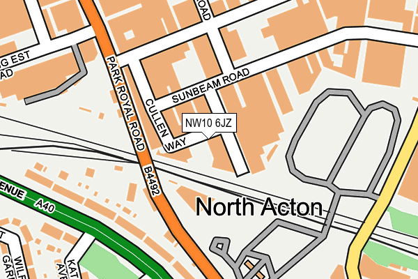 NW10 6JZ map - OS OpenMap – Local (Ordnance Survey) NW10 6JZ map - OS OpenMap – Local (Ordnance Survey)
