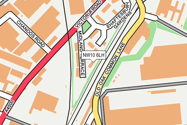 NW10 6LH map - OS OpenMap – Local (Ordnance Survey) NW10 6LH map - OS OpenMap – Local (Ordnance Survey)