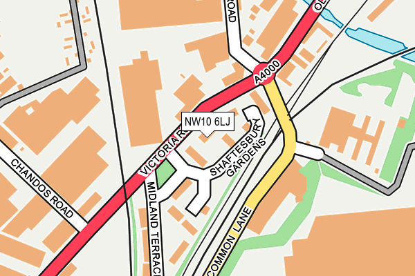 NW10 6LJ map - OS OpenMap – Local (Ordnance Survey) NW10 6LJ map - OS OpenMap – Local (Ordnance Survey)