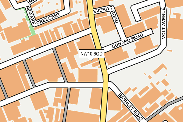 NW10 6QD map - OS OpenMap – Local (Ordnance Survey) NW10 6QD map - OS OpenMap – Local (Ordnance Survey)