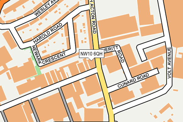 NW10 6QH map - OS OpenMap – Local (Ordnance Survey) NW10 6QH map - OS OpenMap – Local (Ordnance Survey)
