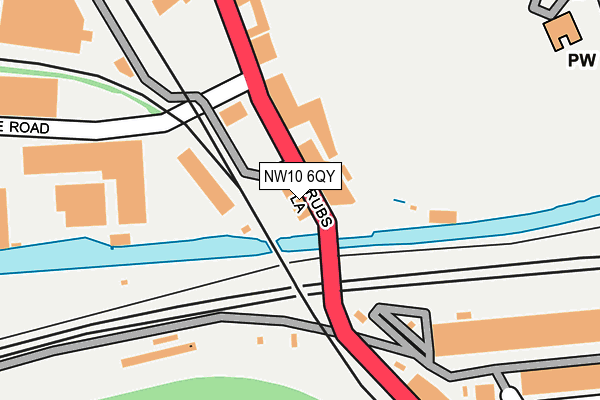 NW10 6QY map - OS OpenMap – Local (Ordnance Survey)