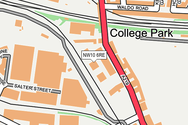 NW10 6RE map - OS OpenMap – Local (Ordnance Survey) NW10 6RE map - OS OpenMap – Local (Ordnance Survey)