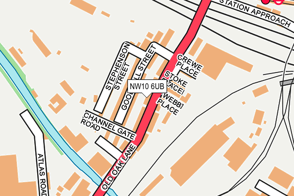 NW10 6UB map - OS OpenMap – Local (Ordnance Survey) NW10 6UB map - OS OpenMap – Local (Ordnance Survey)