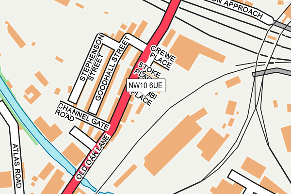 NW10 6UE map - OS OpenMap – Local (Ordnance Survey) NW10 6UE map - OS OpenMap – Local (Ordnance Survey)