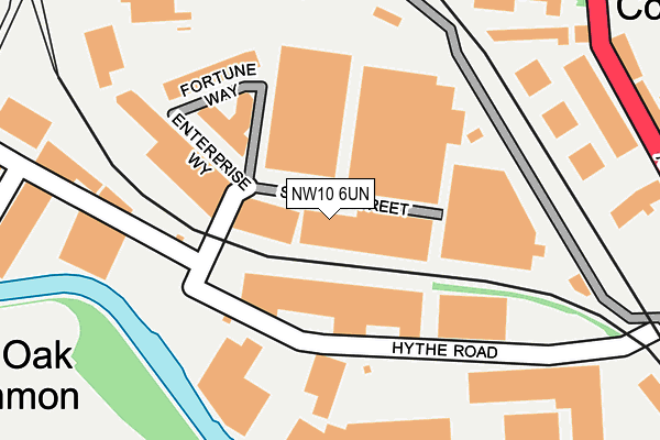 NW10 6UN map - OS OpenMap – Local (Ordnance Survey) NW10 6UN map - OS OpenMap – Local (Ordnance Survey)