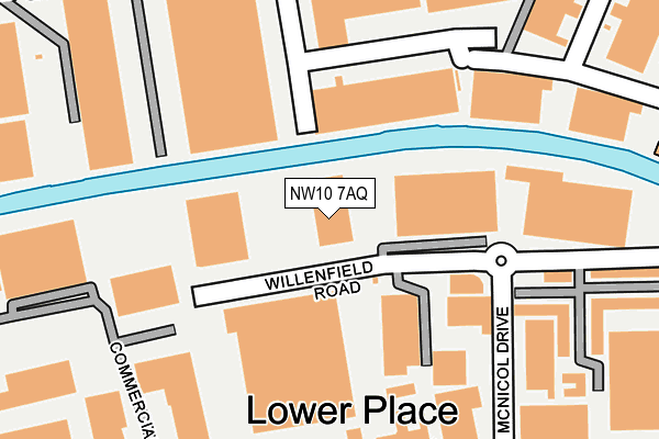 NW10 7AQ map - OS OpenMap – Local (Ordnance Survey) NW10 7AQ map - OS OpenMap – Local (Ordnance Survey)