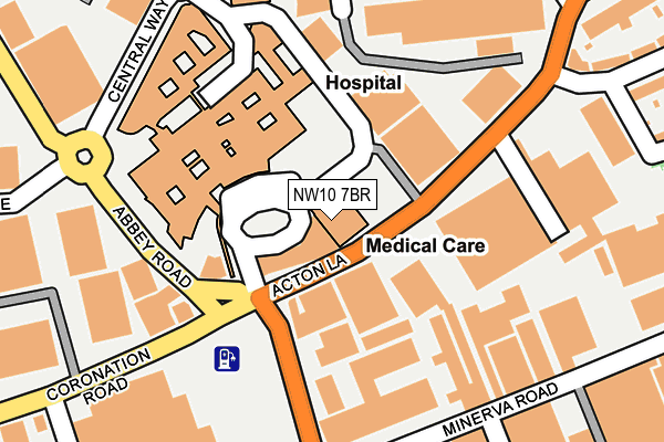 NW10 7BR map - OS OpenMap – Local (Ordnance Survey) NW10 7BR map - OS OpenMap – Local (Ordnance Survey)