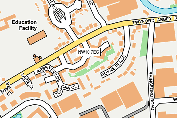 NW10 7EG map - OS OpenMap – Local (Ordnance Survey) NW10 7EG map - OS OpenMap – Local (Ordnance Survey)