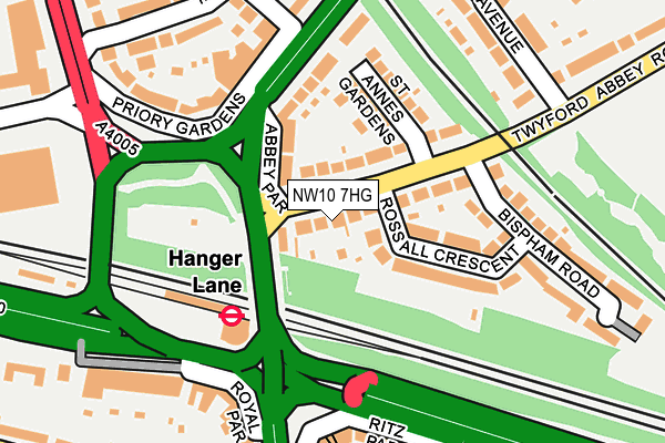 NW10 7HG map - OS OpenMap – Local (Ordnance Survey) NW10 7HG map - OS OpenMap – Local (Ordnance Survey)
