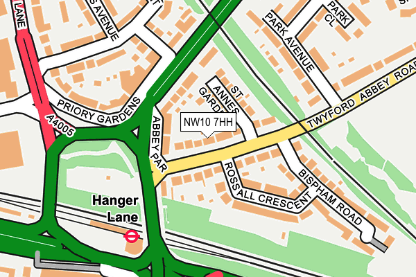 NW10 7HH map - OS OpenMap – Local (Ordnance Survey)
