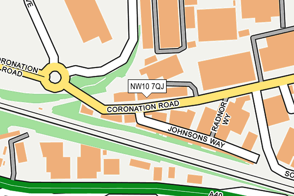 NW10 7QJ map - OS OpenMap – Local (Ordnance Survey) NW10 7QJ map - OS OpenMap – Local (Ordnance Survey)