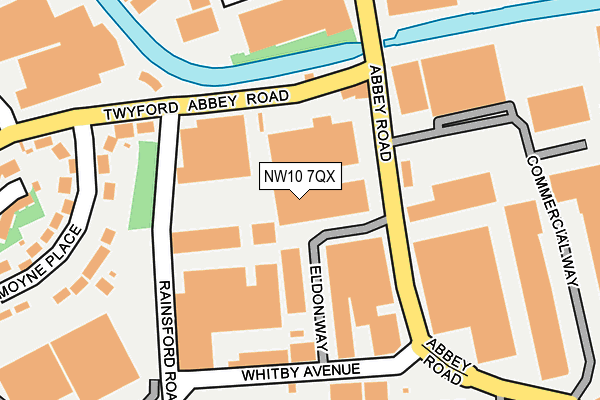 NW10 7QX map - OS OpenMap – Local (Ordnance Survey) NW10 7QX map - OS OpenMap – Local (Ordnance Survey)