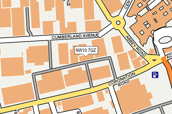 NW10 7QZ map - OS OpenMap – Local (Ordnance Survey) NW10 7QZ map - OS OpenMap – Local (Ordnance Survey)