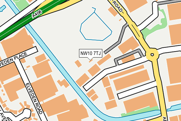 NW10 7TJ map - OS OpenMap – Local (Ordnance Survey) NW10 7TJ map - OS OpenMap – Local (Ordnance Survey)