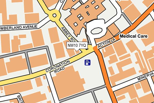 NW10 7YQ map - OS OpenMap – Local (Ordnance Survey) NW10 7YQ map - OS OpenMap – Local (Ordnance Survey)