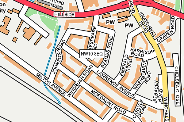 NW10 8EQ map - OS OpenMap – Local (Ordnance Survey) NW10 8EQ map - OS OpenMap – Local (Ordnance Survey)